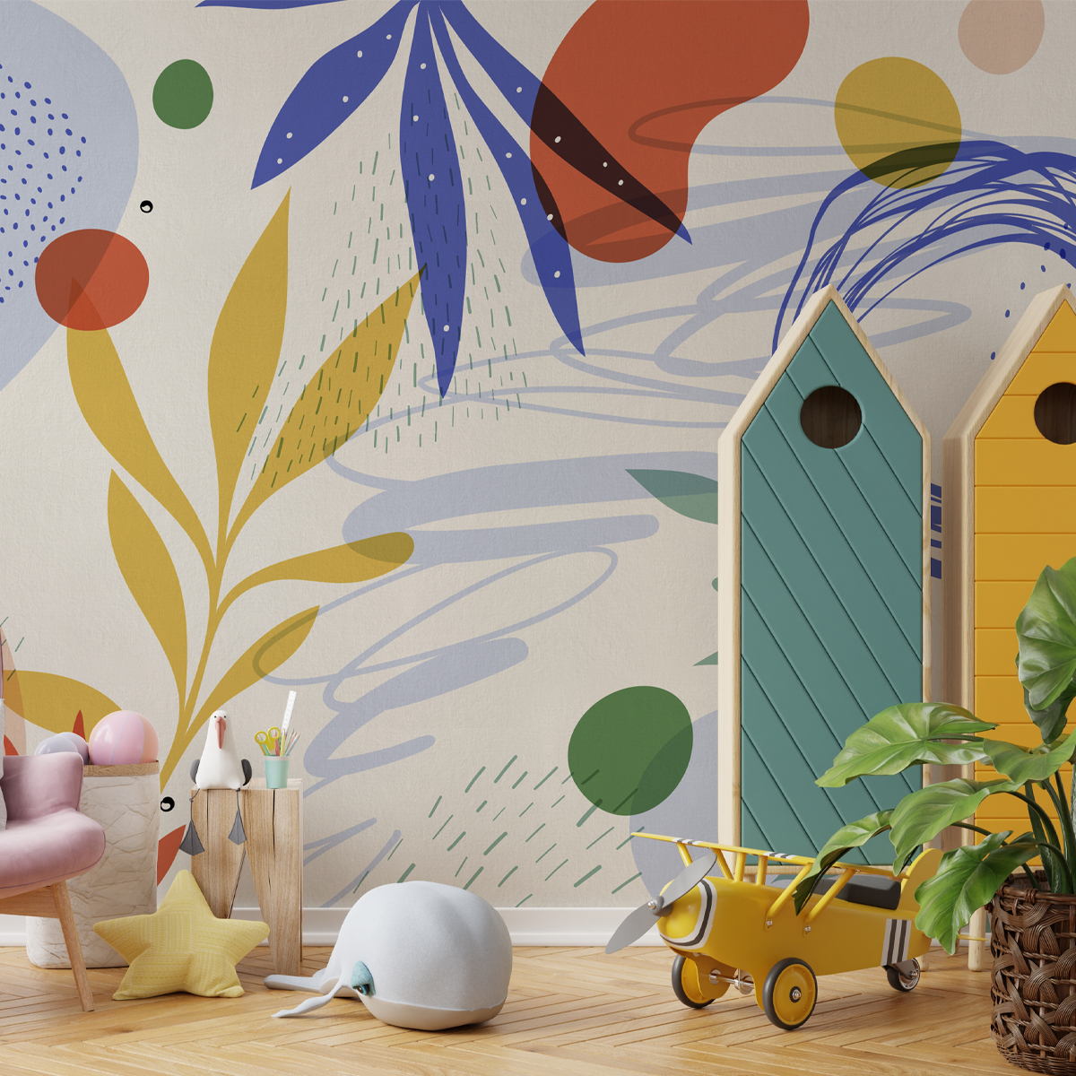 Tapet funky blue, dream prints 